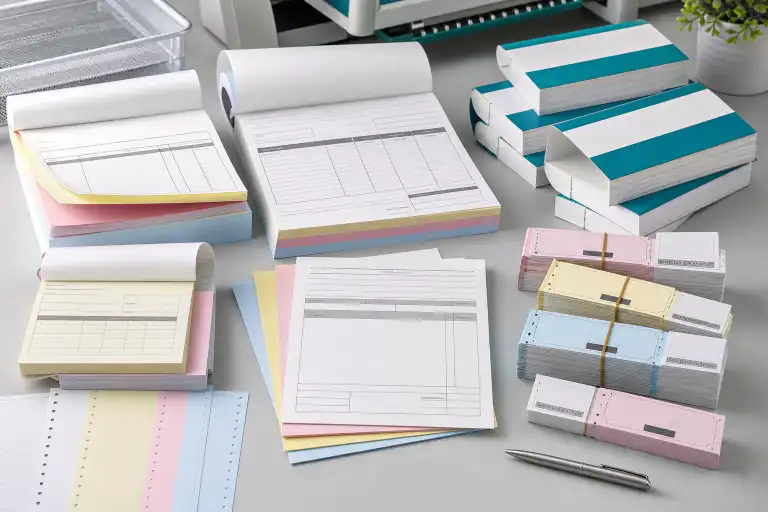 Custom printed business forms in different formats