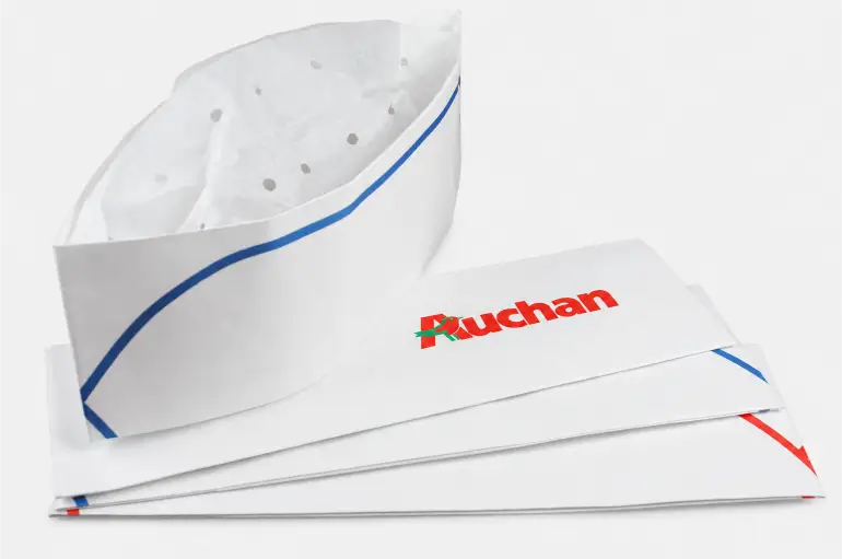 disposable paper chef hat for catering service