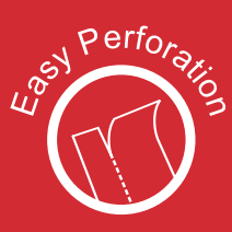 perforation line for tear off forms tickets and customer copy stubs