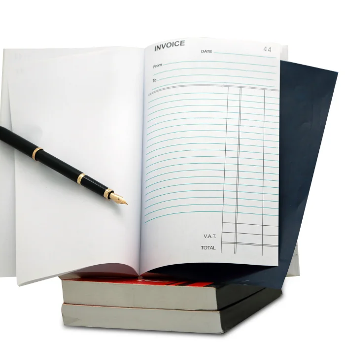 Custom NCR invoice book printing sample