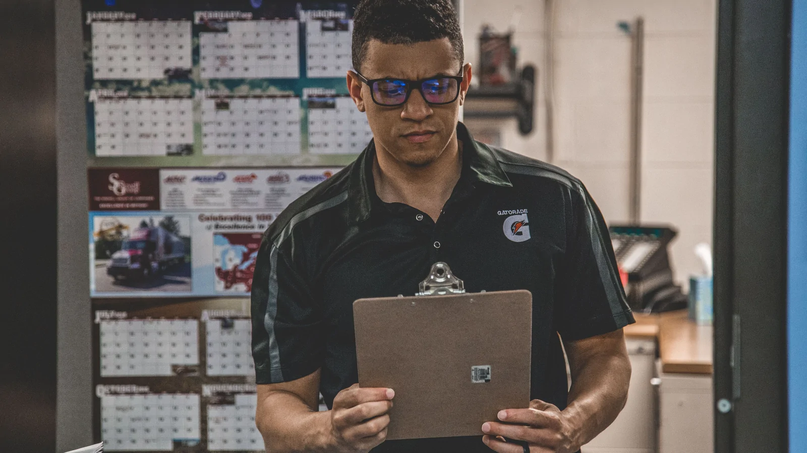 Small-business print buyer reviewing a production checklist