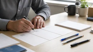 Purchasing manager testing paper for custom notepads